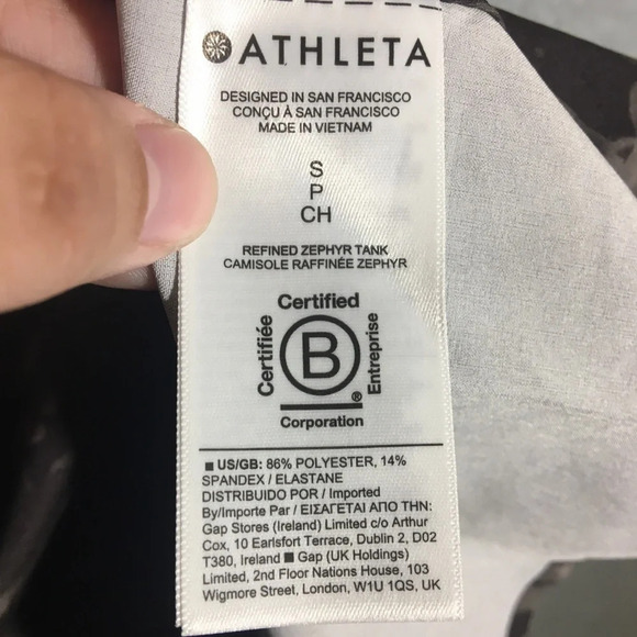 Womens NWOT Athleta Tank Top Athletic Athleisure Floral Grey Workout Gym Casual - Picture 2 of 5